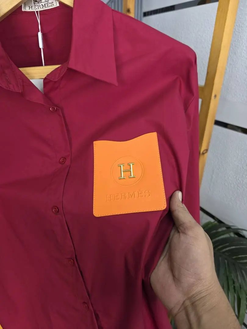 HERM LOGO SHIRT MARRON S132-MR - Image 3