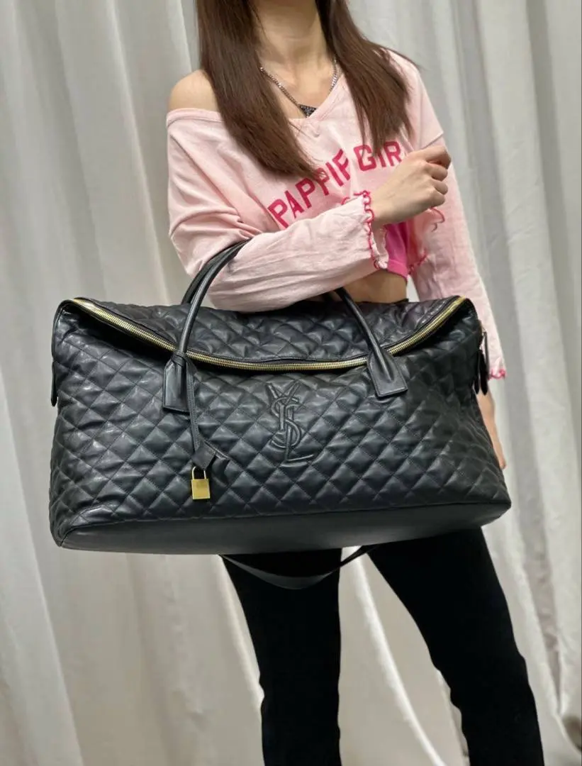 Ysl 8010 Gaint Travel Duffle Bag With Golden Hardware SuperHigh Quality - Image 3