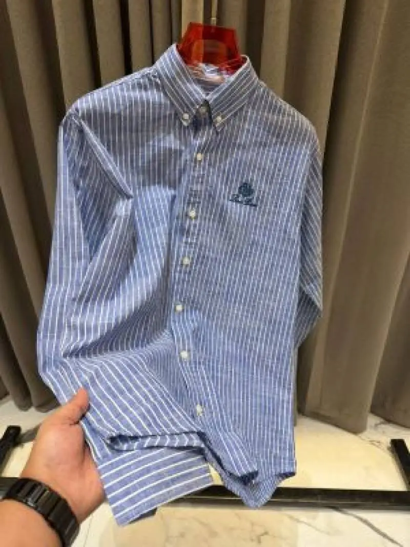 Lorro Pianna Lining Full Sleeves Shirt Blue - Image 3