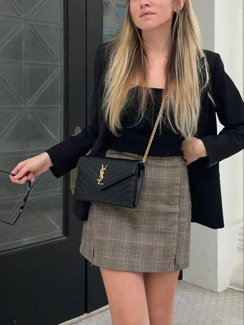 Ysl Envelope Flap Crossbody Bag With OriginalBox & Dust Cover