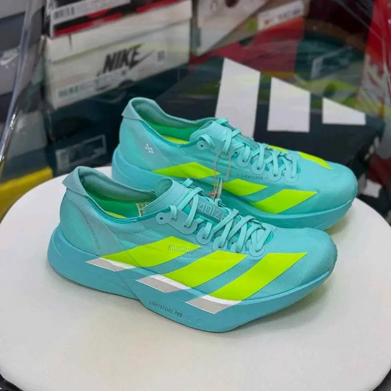 Adidas Adizero Adios Pro 4 Flash Aqua Lucid Lemon - Image 7