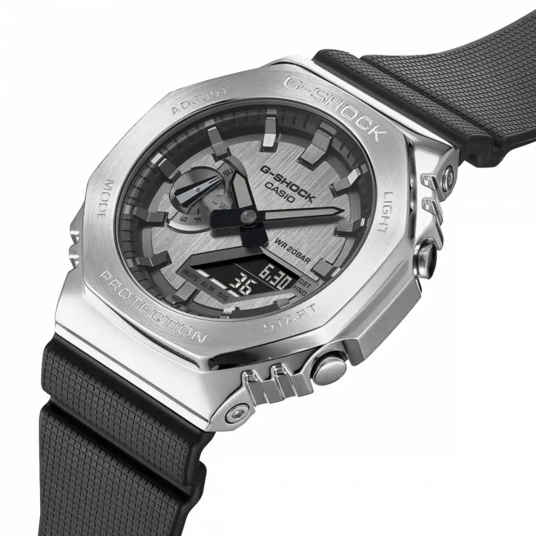 Casio g shock gm2100 black silver Black - Image 7