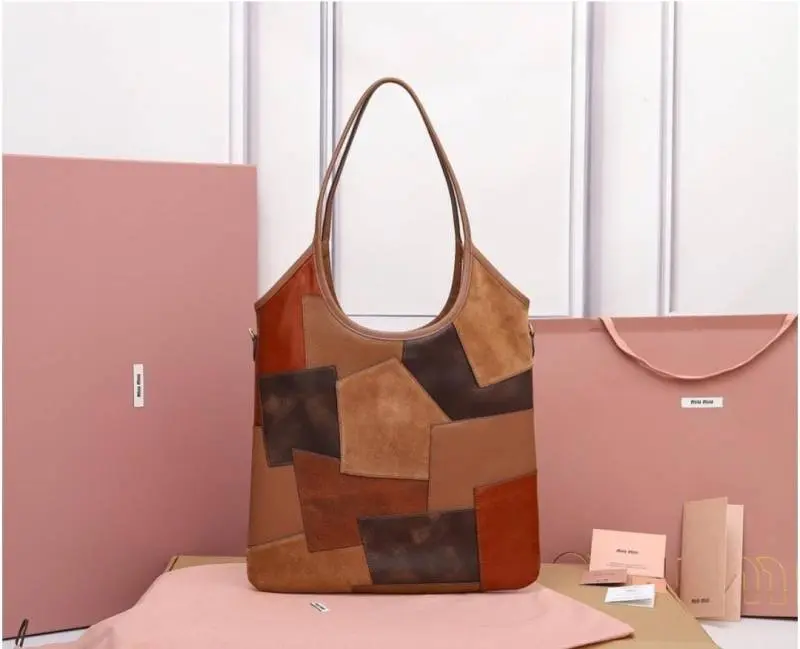 Miu Miu Ivy Leather Limited Edition Tote Bag With OG Dust Bag (Brown - 1106) - Image 3