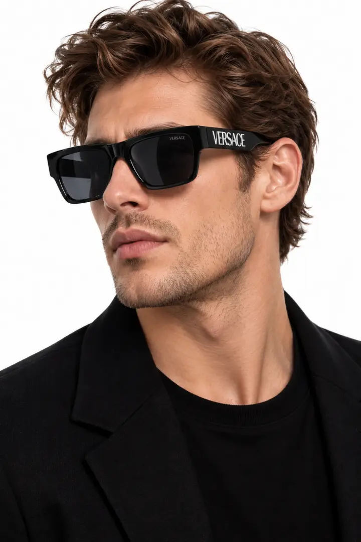 Versace 4430 Shine Black White - Image 5