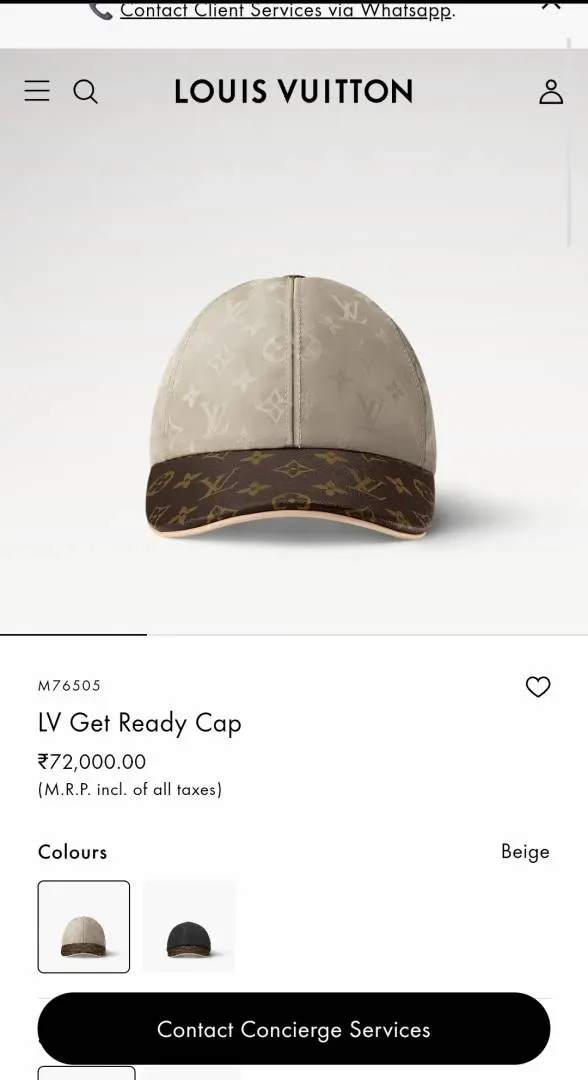 Louis Vuitton Get Ready Cap Beige Premium Unisex Cap With Safety Box - Image 2