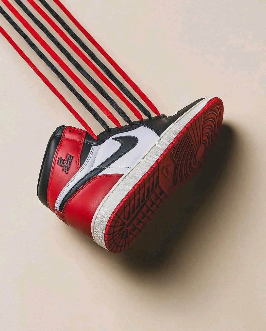 Air Jordan 1 Retro OG High Black Toe Reimagined SEMI UA - Image 6
