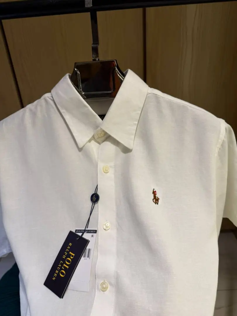Ralph LAUREN P-OLO IMPORTED STORE ARTICLE SHIRT LINEN FABRIC - Image 3