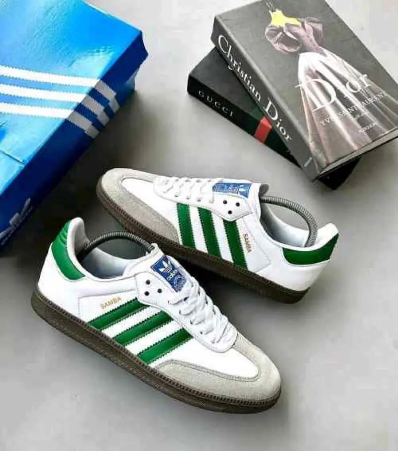 Adidas SAMBA WHITE GREEN 665 - Image 2