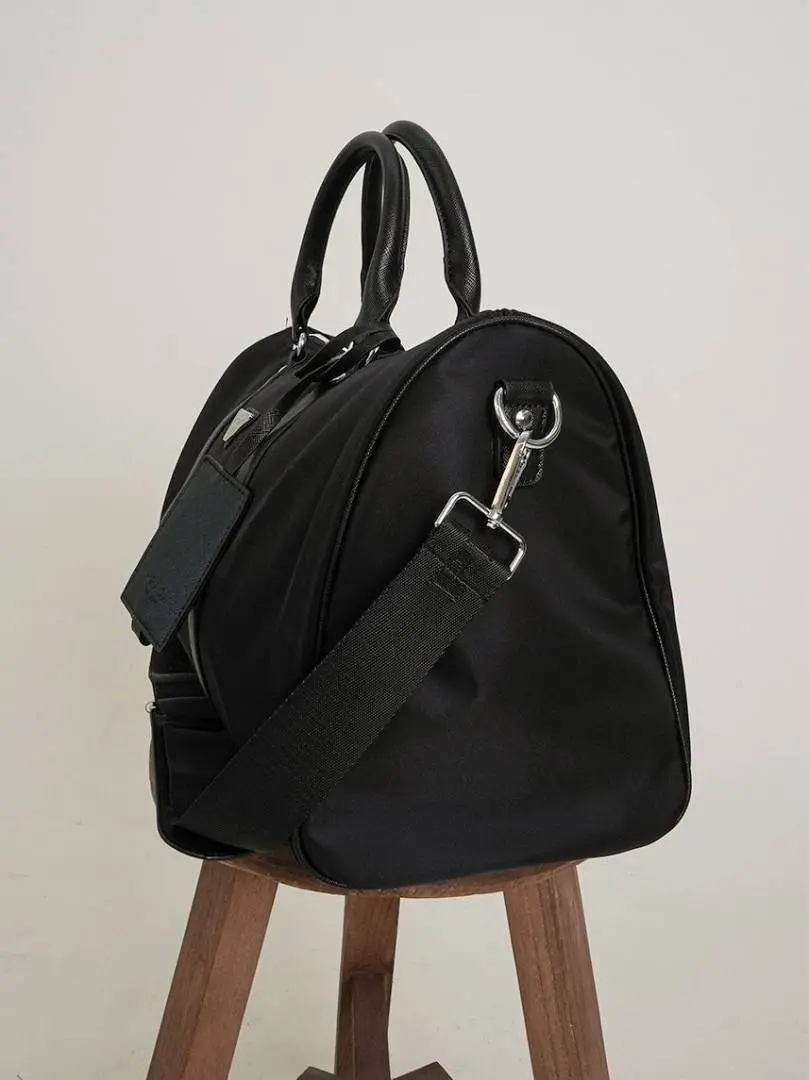 Prada Saffiano Premium Duffle Bag With Dust Bag (Black - 1138) - Image 3
