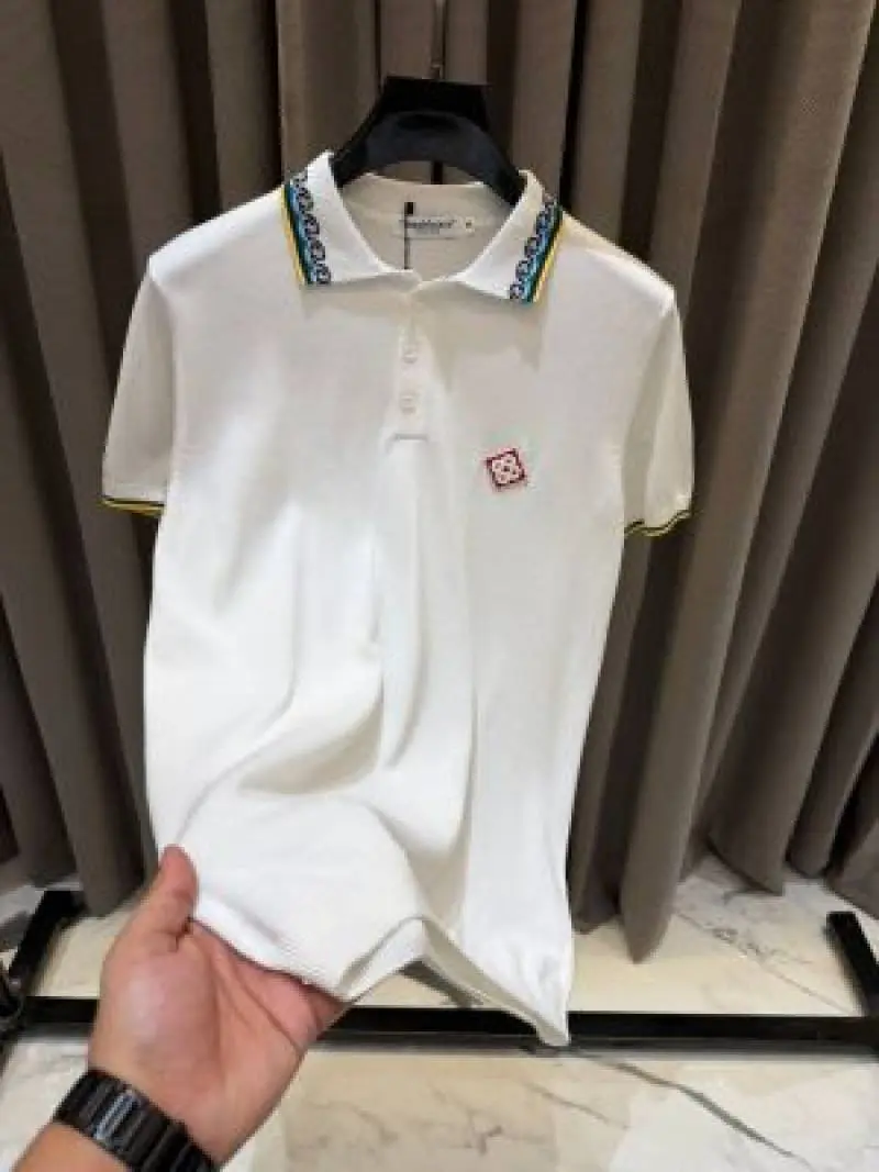 Casablanca imported polo Tshirt White - Image 4