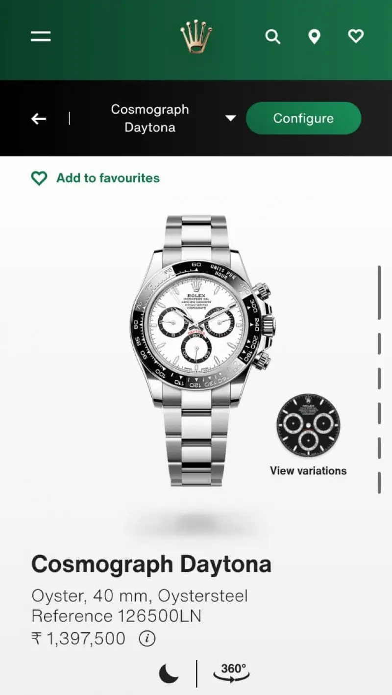 Rolex oyster perpetual Daytona chronograph Back Open