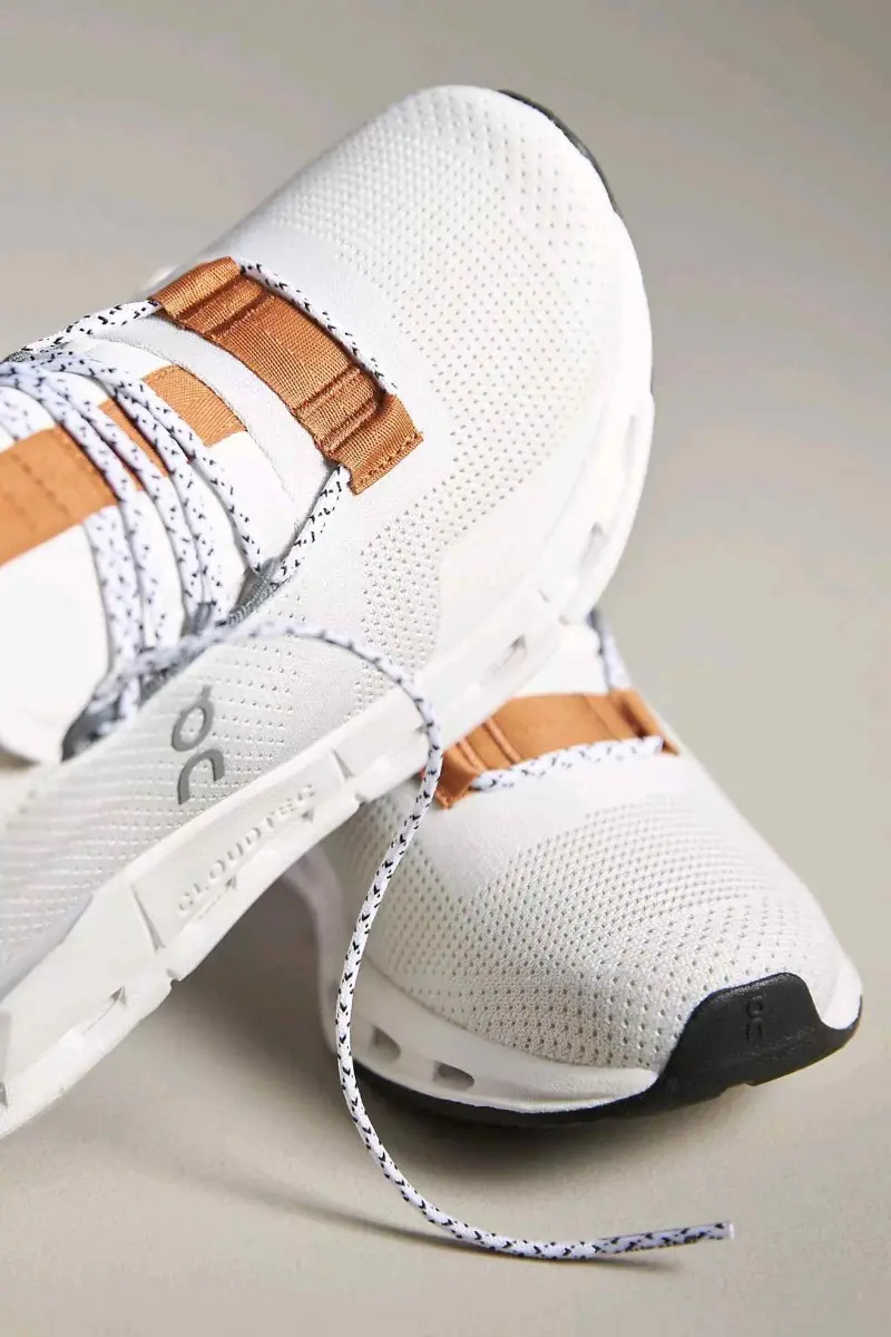 On Running Cloudnova trainers in white and brown pearl 193 - Image 7
