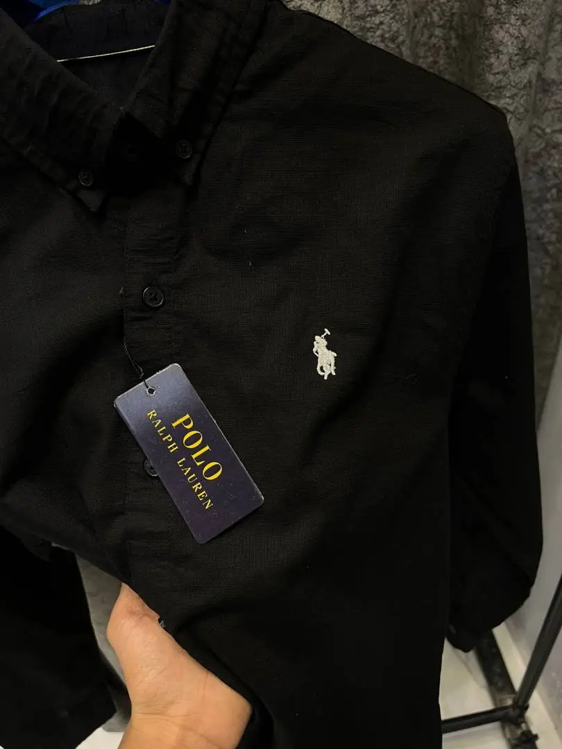 Ralph LAUREN P-OLO IMPORTED STORE ARTICLE SHIRT linen fabric - Image 2