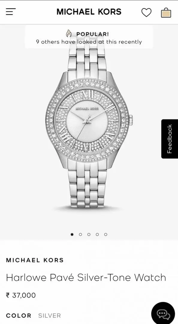 Michael Kors Harlowe Pave Silver - Image 2
