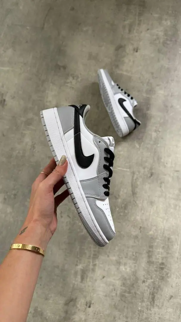 Nike Air Jordan 1 Low Barons Smoke Gray - Image 7