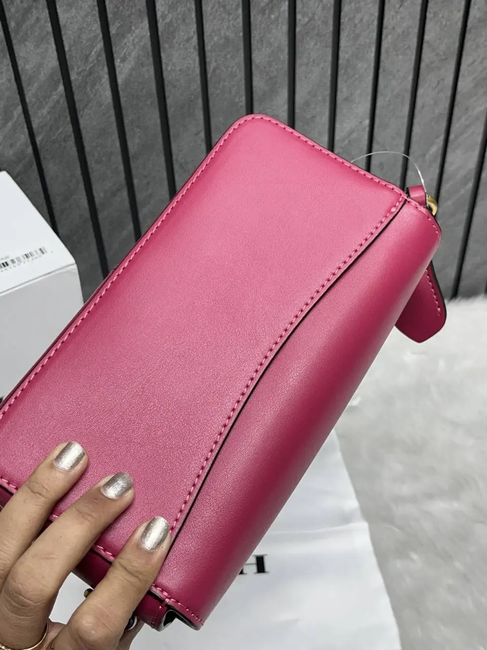 Coach Studio Baguette Hot-Pink Leather With OriginalBox DustCover Tags - Image 9