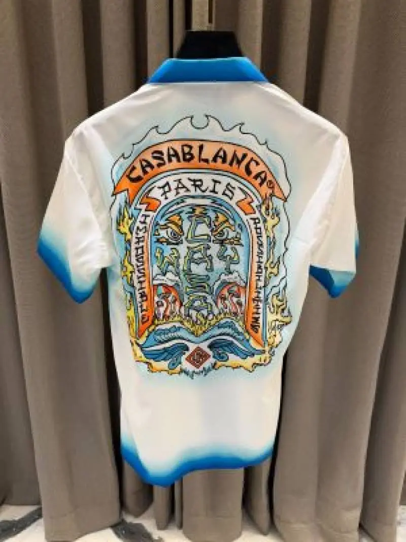 Casablanca Imported Half Sleeves Shirt White - Image 2