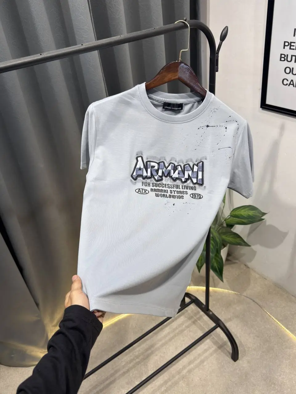 Armaa ni exchange turkey imported round neck tshirt grey - Image 3