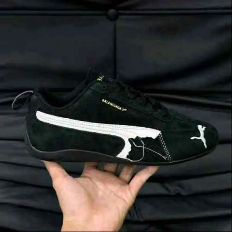 Puma x Balenciagaa Speedcat Suede Distressed BLACK - Image 2