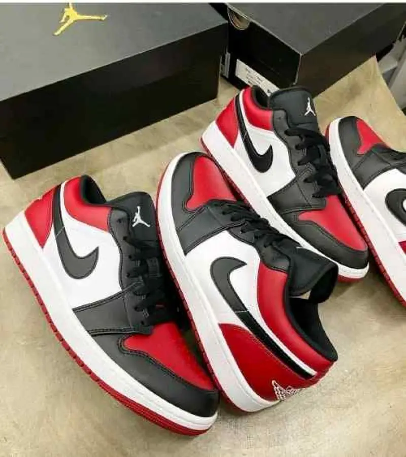Air Jordan 1 Low Bred Toe Semi UA - Image 2