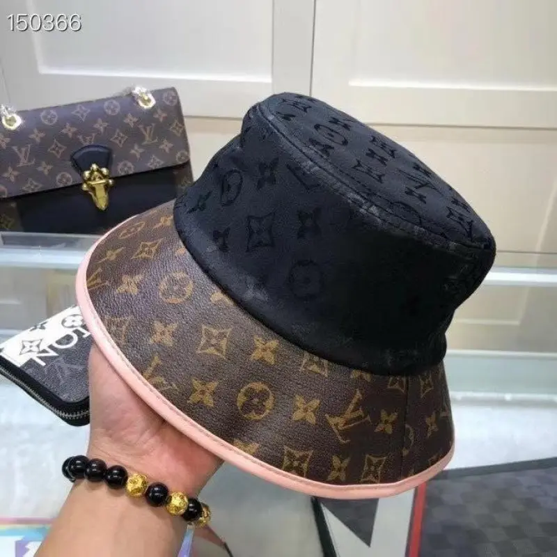 Louis Vuitton Monogram Premium Bucket Hat With Brand Polly Bag ( 915 ) - Image 2