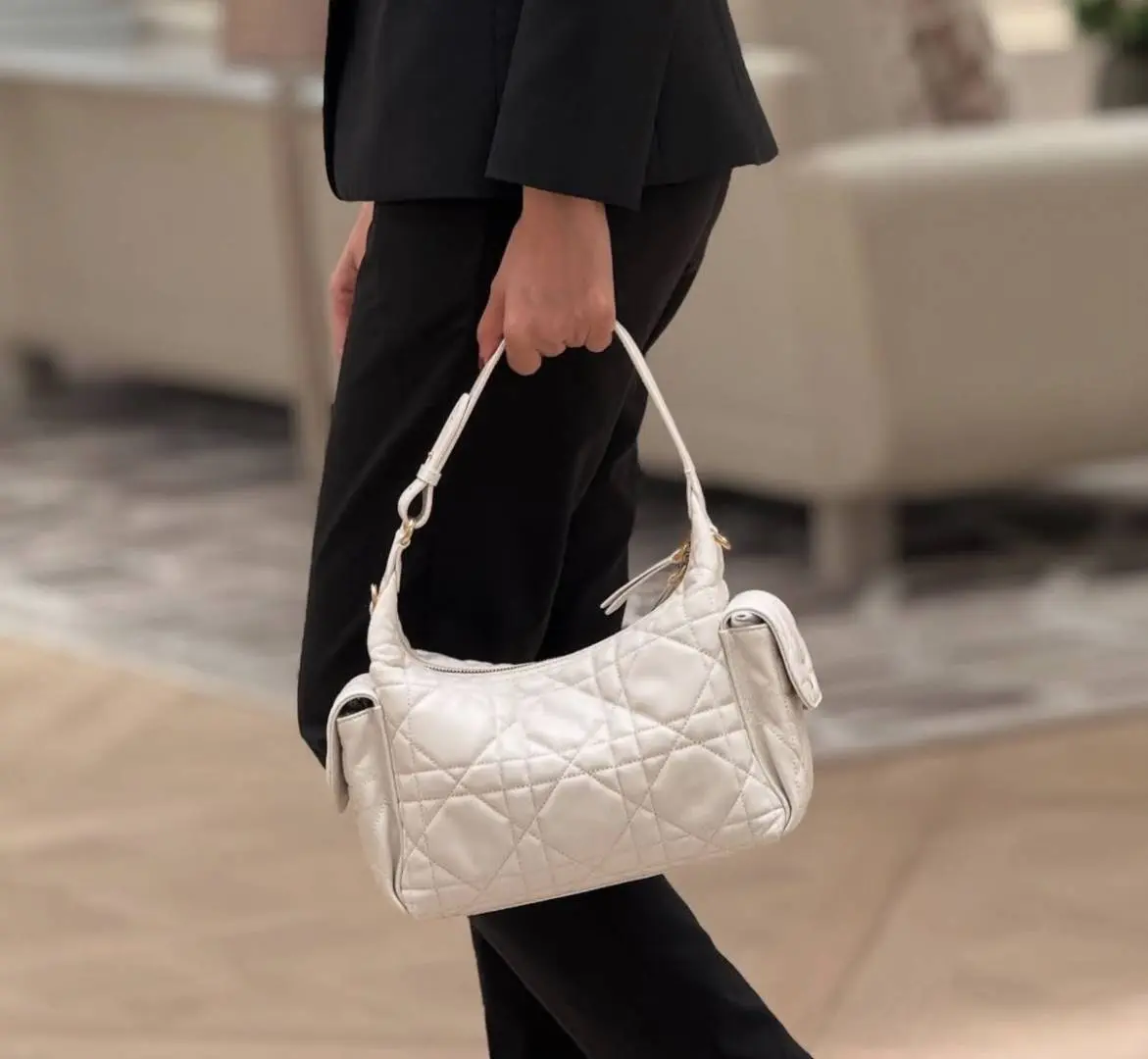 Dior CB D Dream Medium Hobo Shoulder Crossbody Bag With CarryBag & DustCover - Image 2