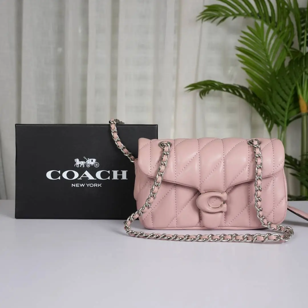 Coach Tabby 20 Shoulder Bag With OG Box & Dust Bag (Pink Purple-948)