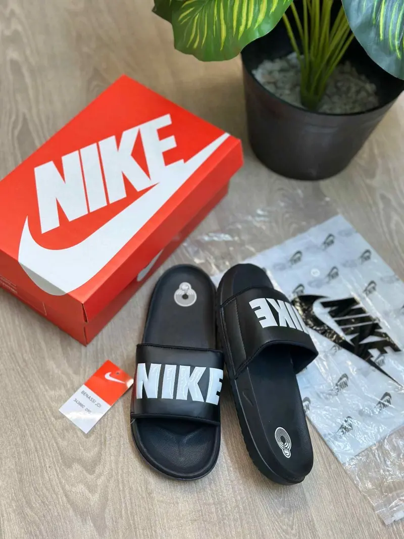 Nike Offcourt Classic Premium Black White Flip Flop - Image 2