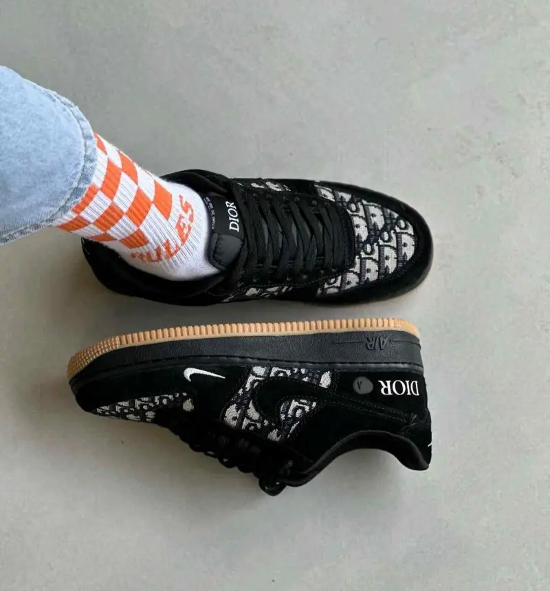 Nike Airforce 1 Low X Diyorr Custom Black - Image 3
