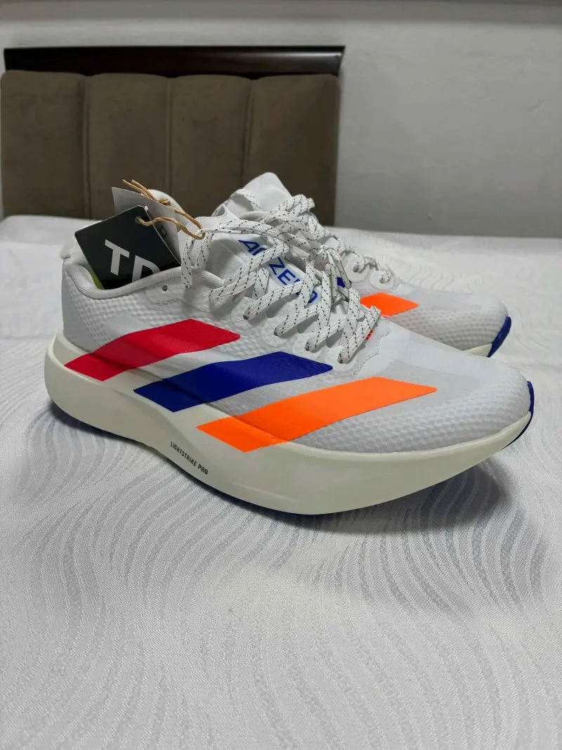 Adidas Adizero Evo SL Cloud White Lucid Red Blue 1245 - Image 6