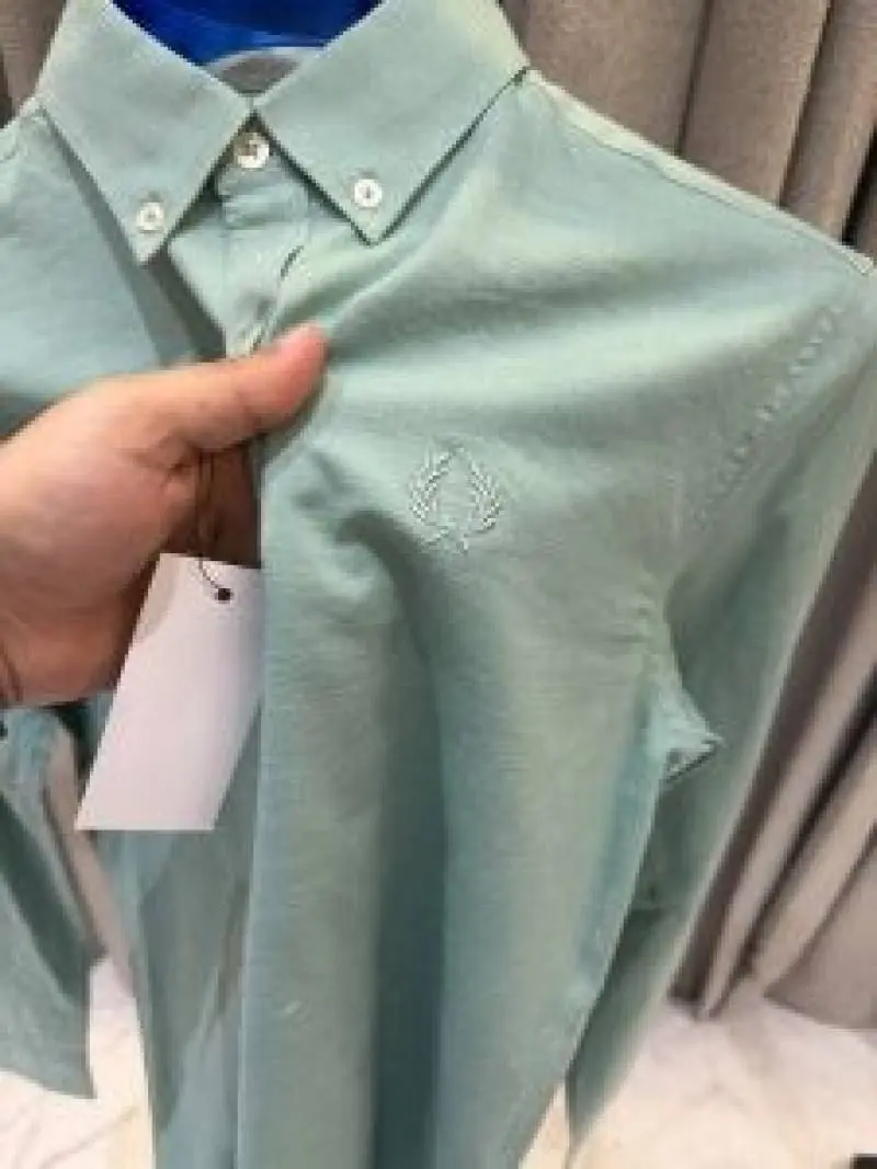 Fred peery imported shirt Sea Green - Image 2