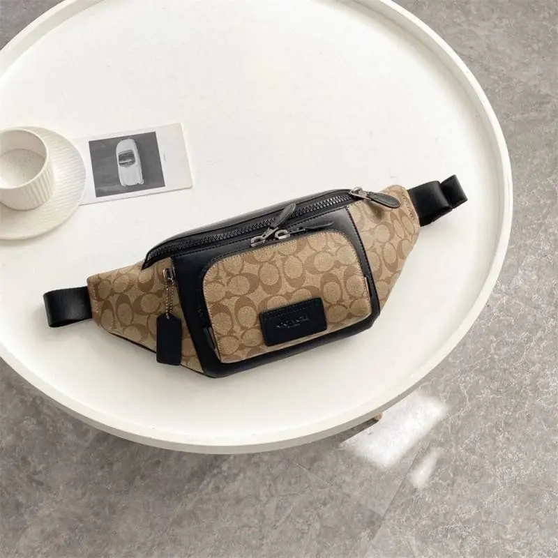 Coach Track Belt Bag Unisex WaistBag With DustCover