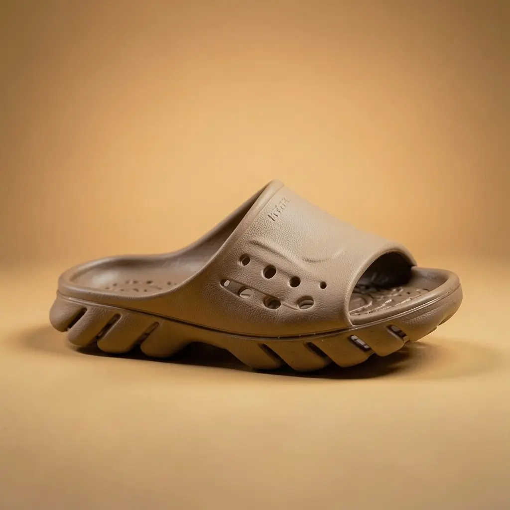 Crocs Echo Super Soft Premium Brown Slides