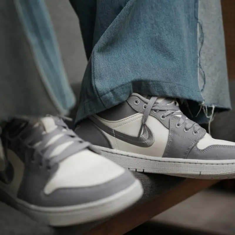 air jordan 1 low light steel grey sale - Image 4