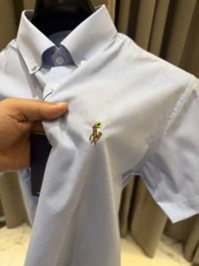 Ralph Lauren Premium Sky Blue Half Shirt - Image 4