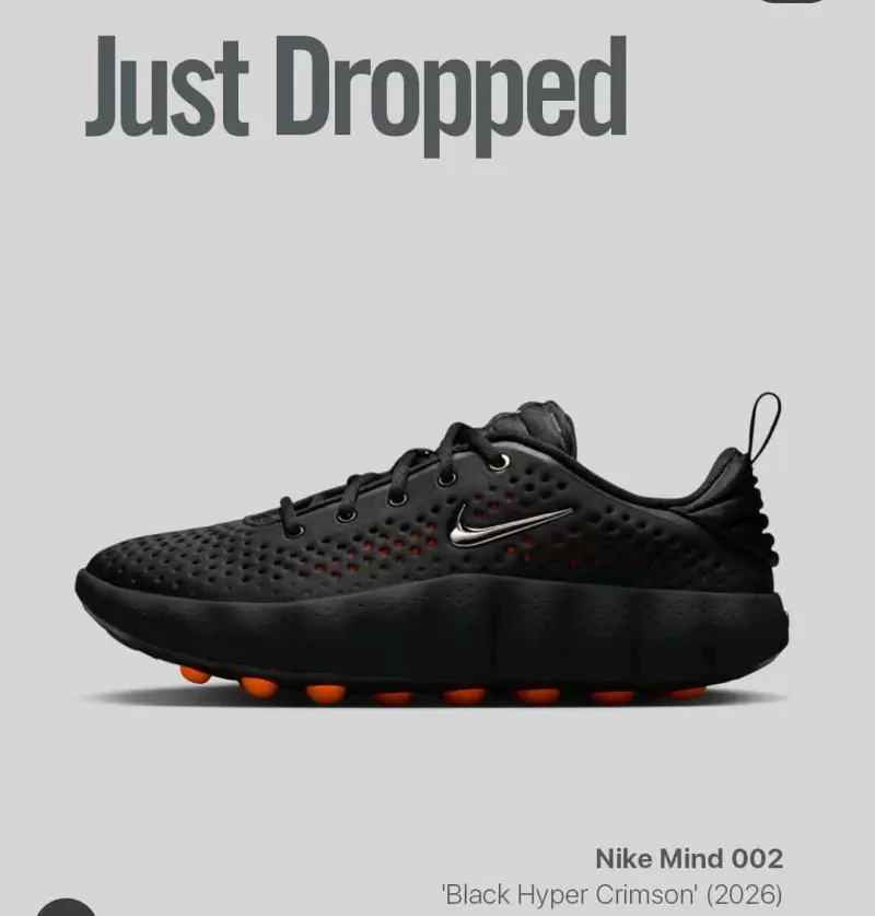 Nike Mind 002 BlackHyper Crimson Fix - Image 2