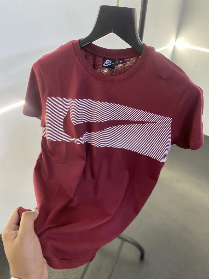 Nike graphic print imported tshirt maroon - Image 2