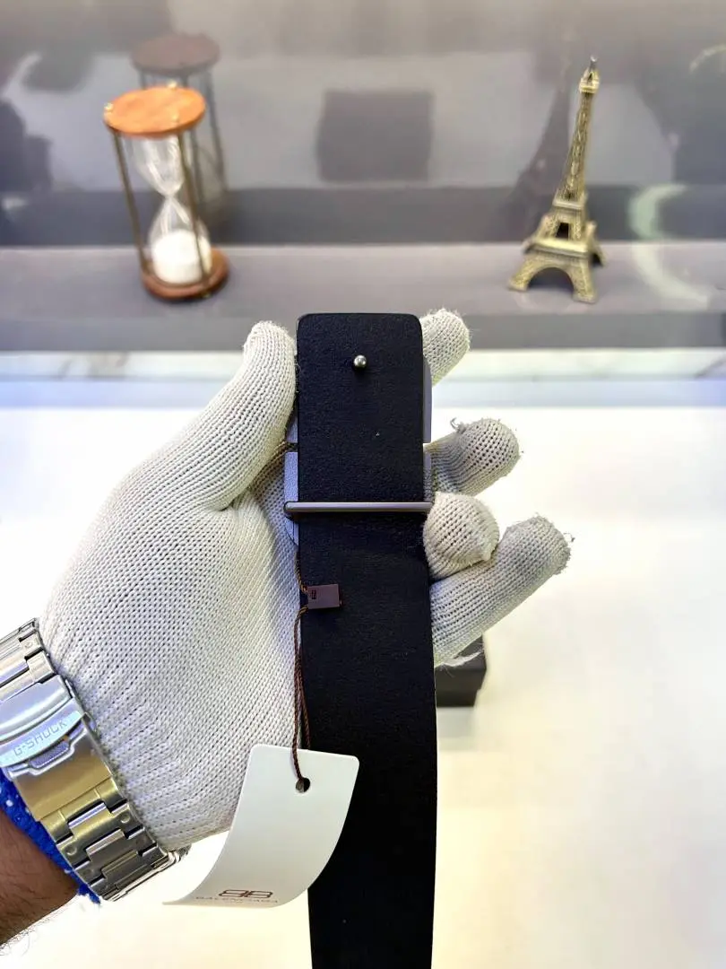 Balenciaga Grey Black Premium Quality Belt Fa 842 - Image 4