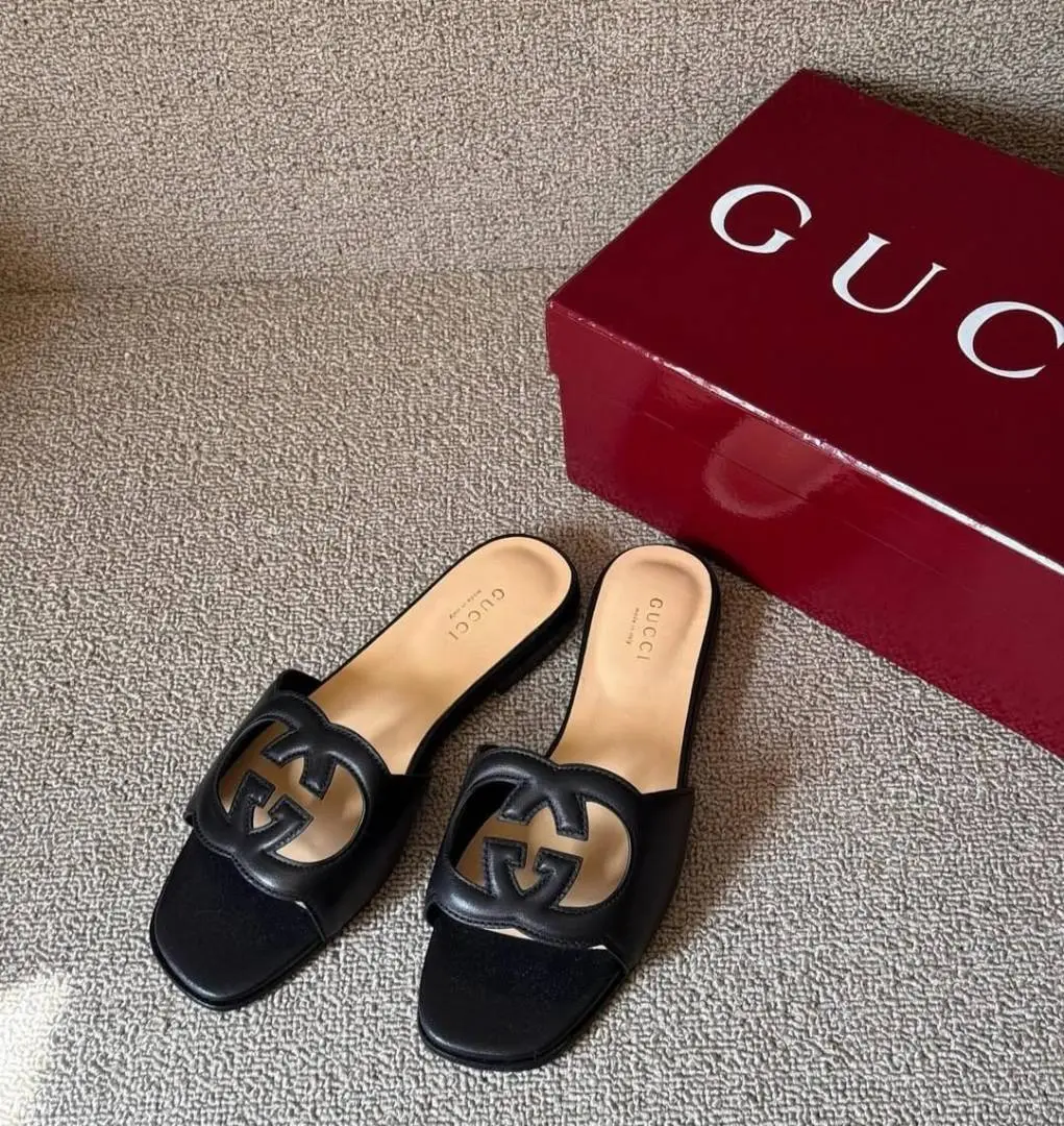 Gucci Fix-Price Interlocking G Slides With Original Box CarryBag Packaging - Image 5