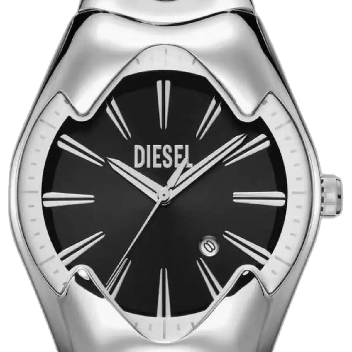 Diesel Mercurial silver Black - dial close-up