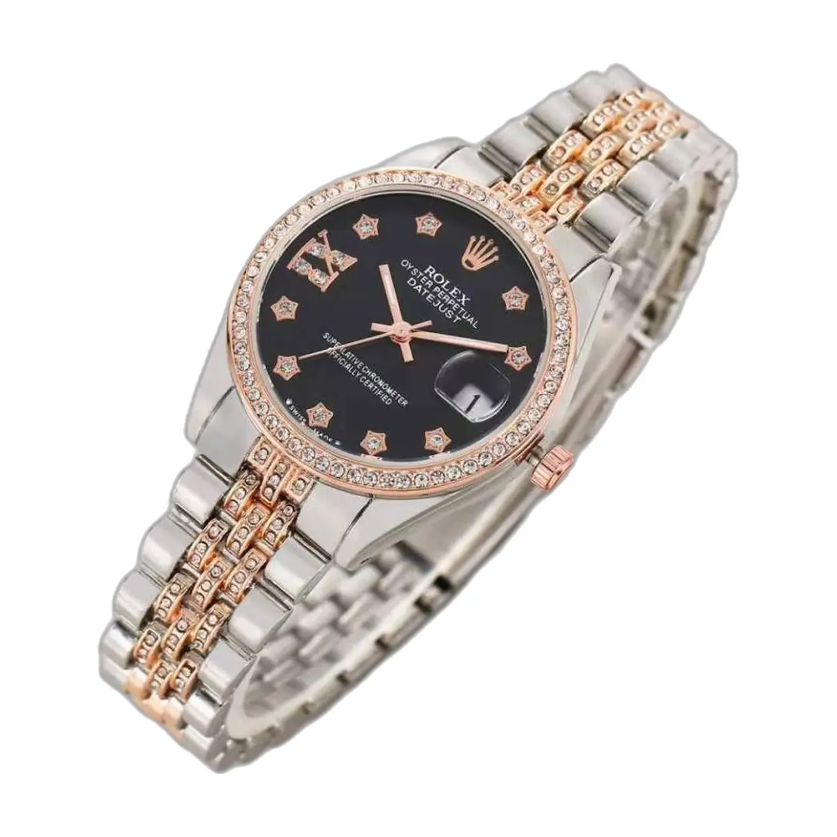 Rolex Oyester Perpetual Date Just 2Ton-Copper-Black - front view
