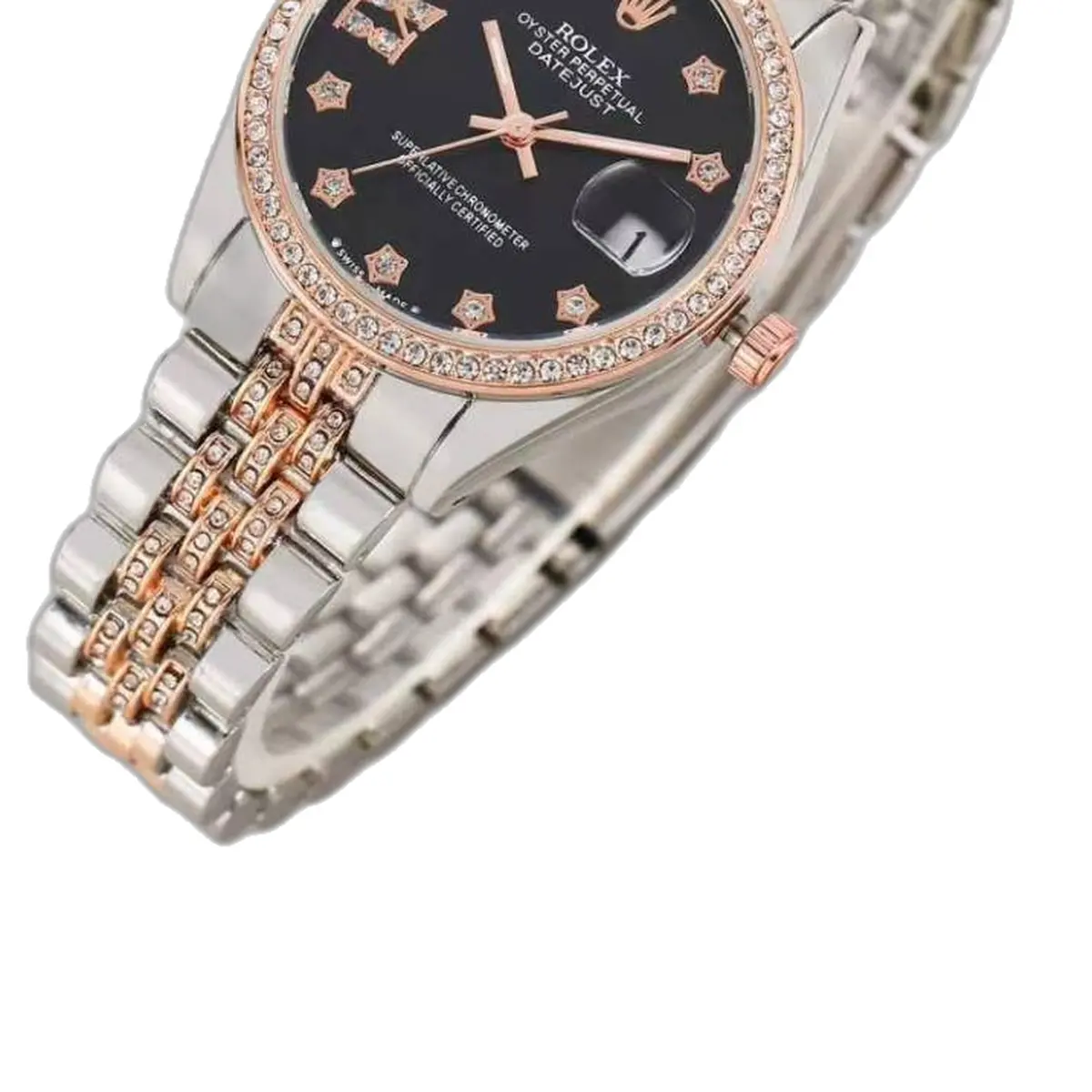 Rolex Oyester Perpetual Date Just 2Ton-Copper-Black - strap