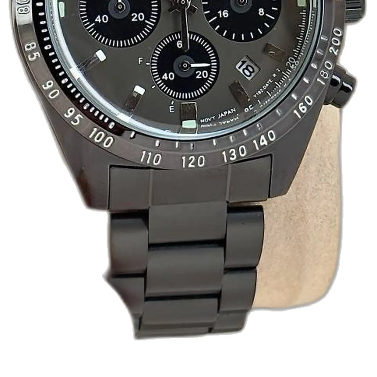 Seiko Prospex Speedtimer Chronograph black -grey - strap