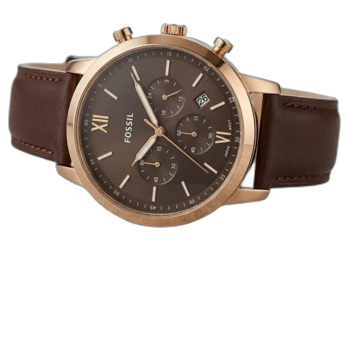 Fossil Neutro Chronograph Brown Copper Brown - strap