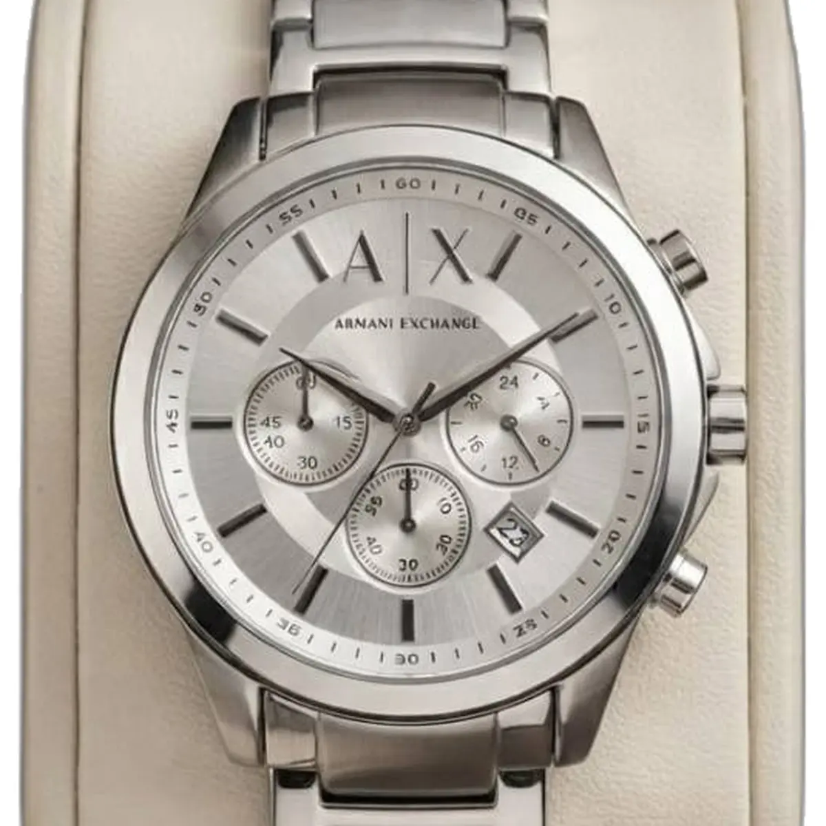 Armani Exchange Gunmetal - dial close-up