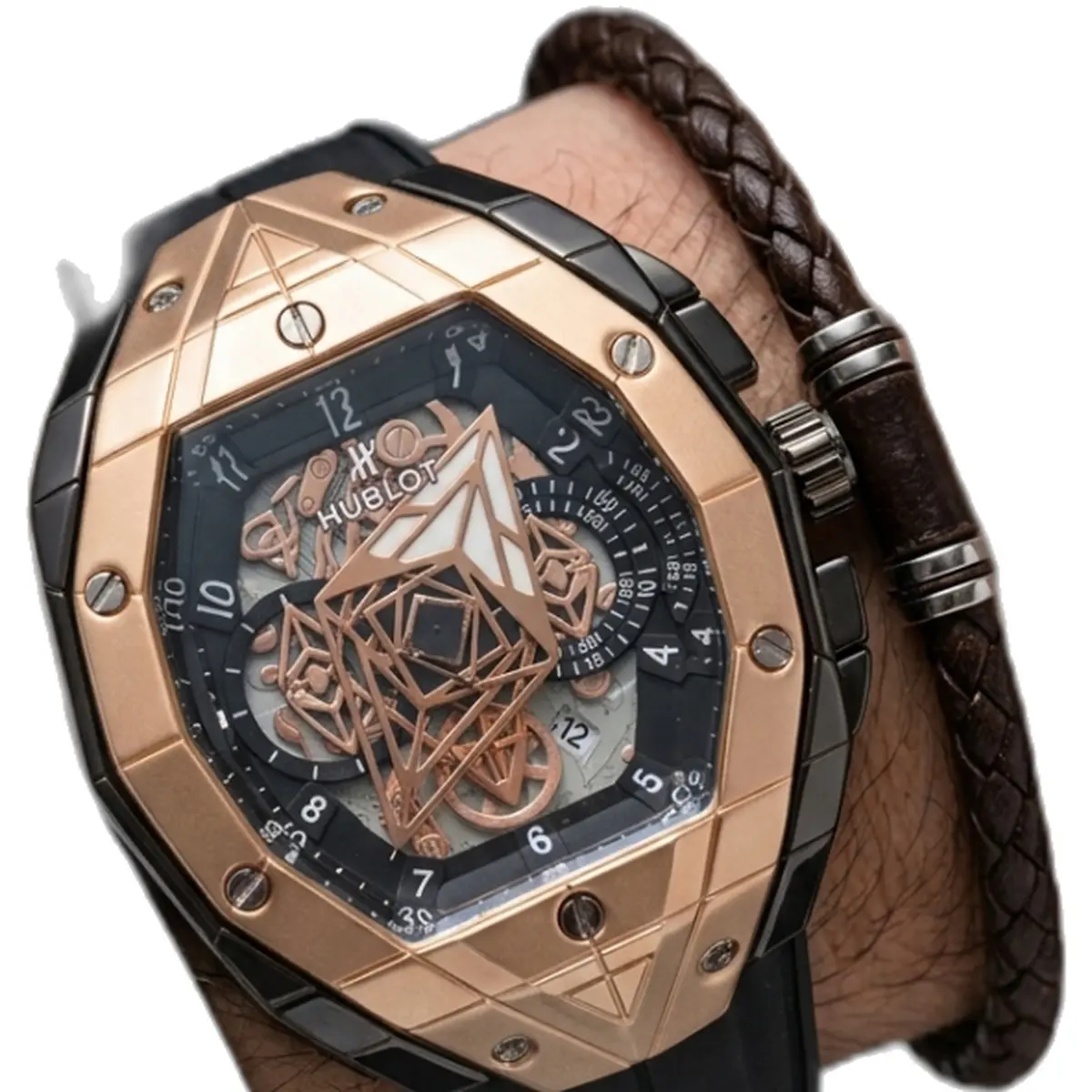 Hublot Spirit of Big Bang Sang Bleu Black Copper - dial close-up