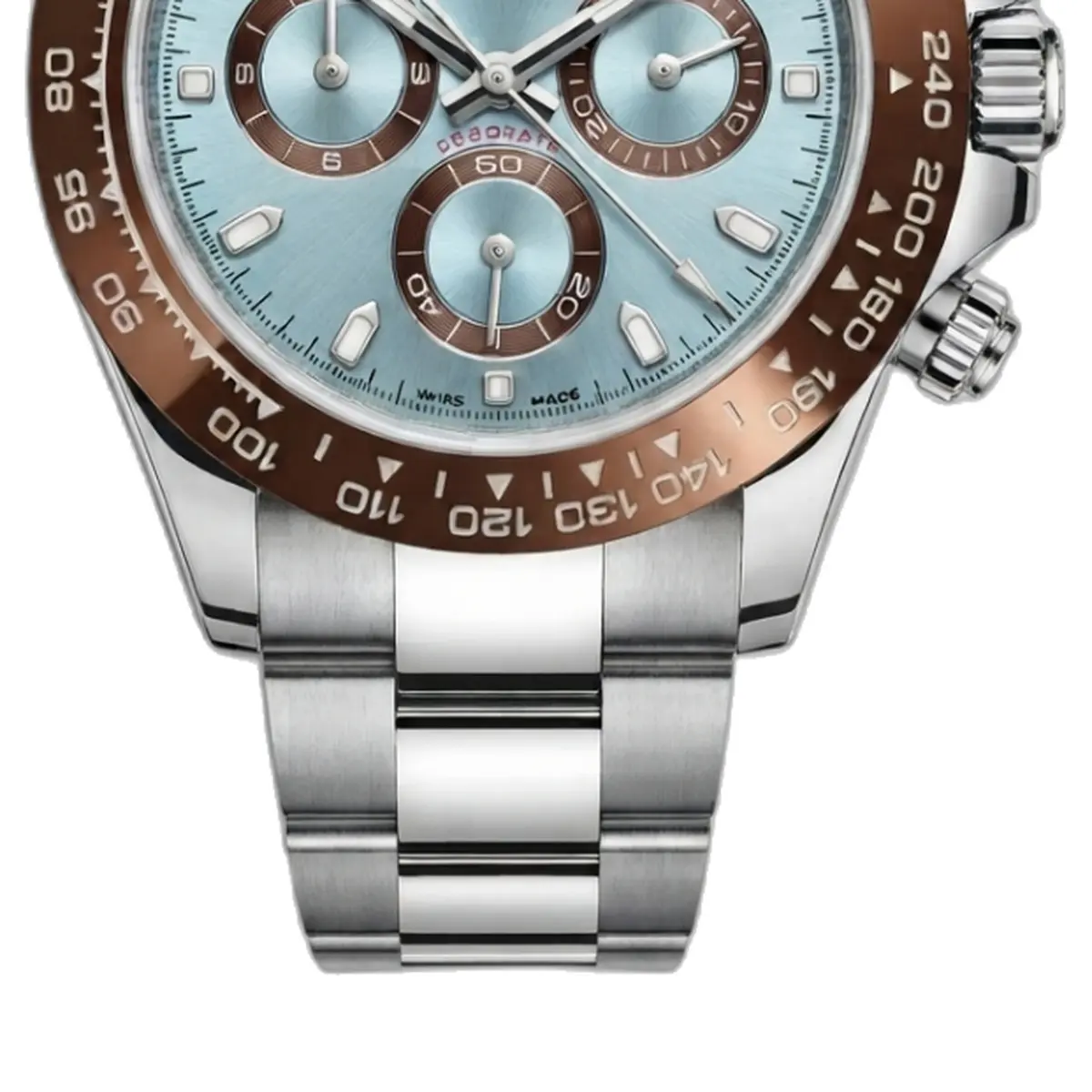 Rolex Daytona chronograph sky Blue platinum - strap