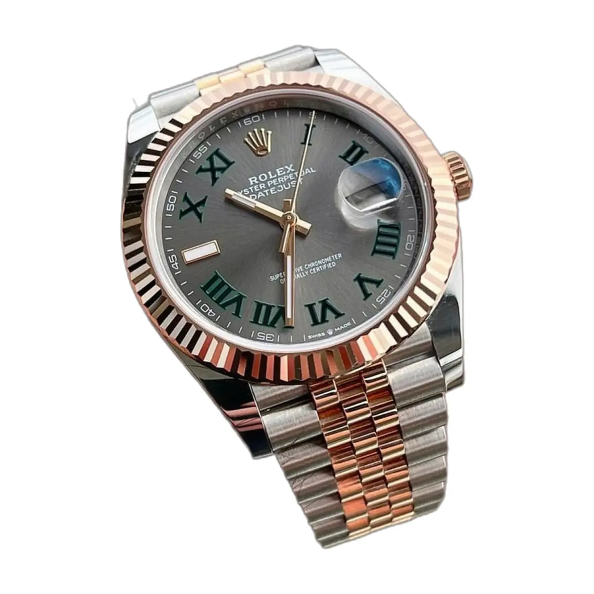 Rolex Date Just BatterySwift Movement - front view