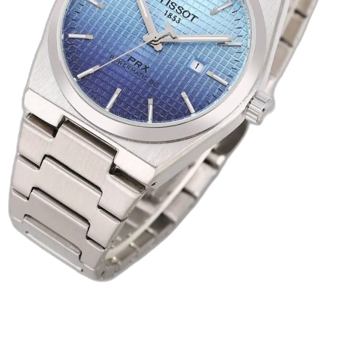 Tissot 1853 Prx Silver-SkyBlue & Blue - strap