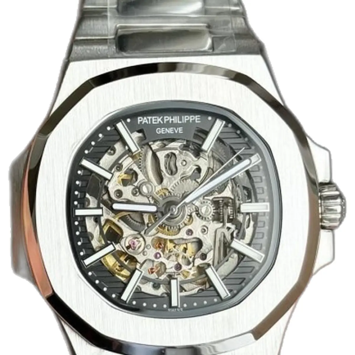 Patek philipe Nautilus Skeleton - dial close-up